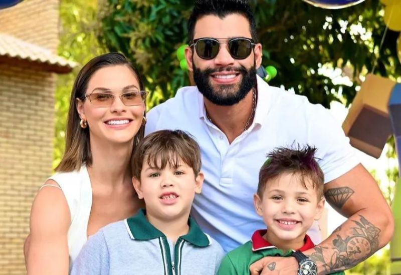  Gusttavo Lima e Andressa Suita celebram aniversário de Samuel