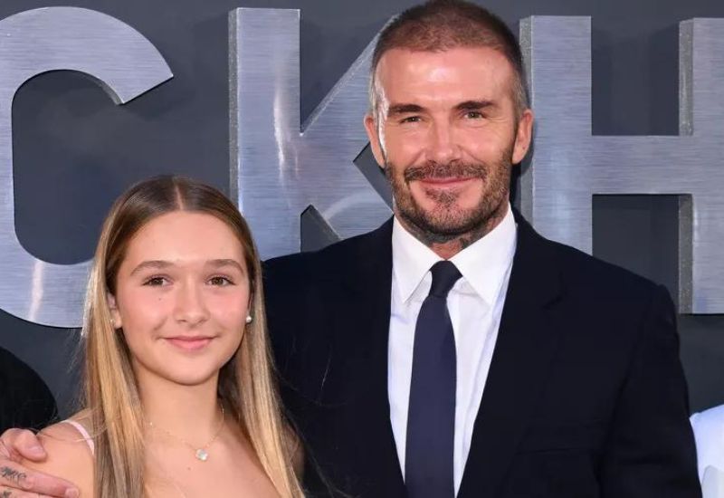  David Beckham compartilha momento com a filha Harper 